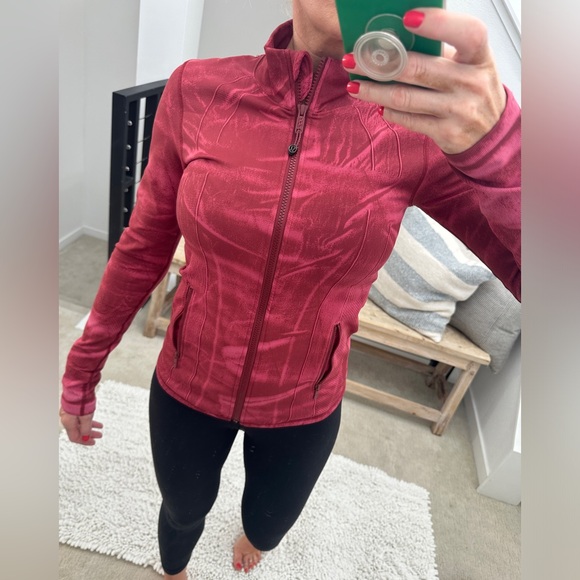 Lululemon Ebb street define jacket Chianti workout gym athleisure sporty Yoga 6 - Picture 5 of 17